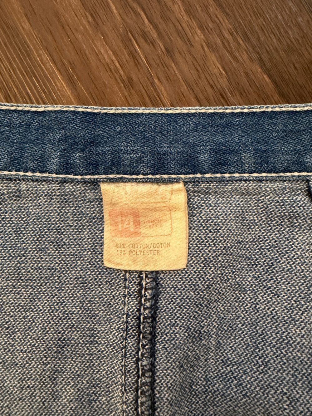Classic Vintage 70s Blue Denim Wrap Skirt - Picture 5 of 12